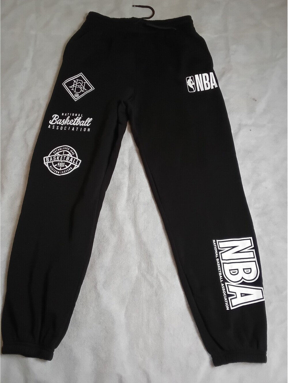 NBA Basketball Sweatpants Regular L Black Activewear Streetwear